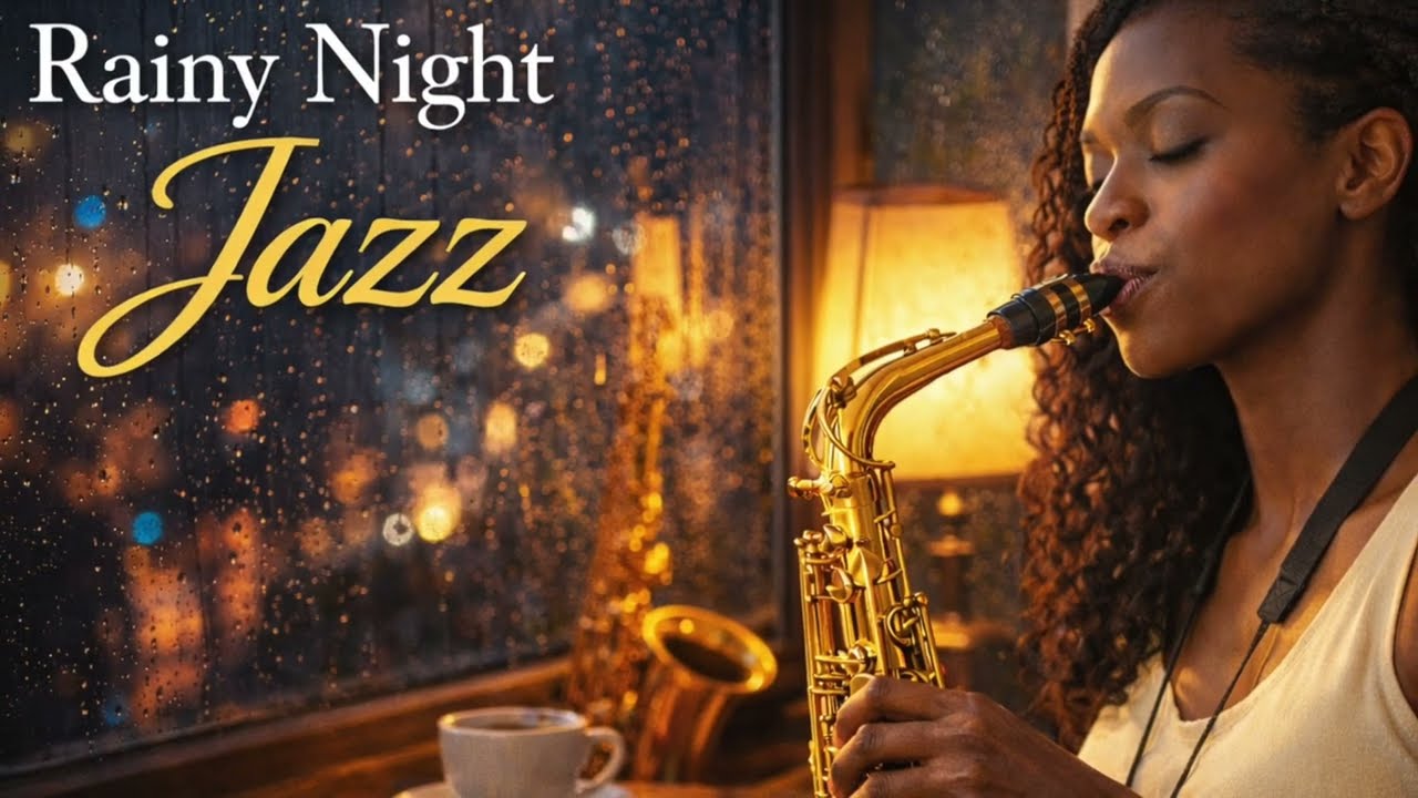 Rainy Night Jazz – Smooth Sax for Deep Work & Late Focus