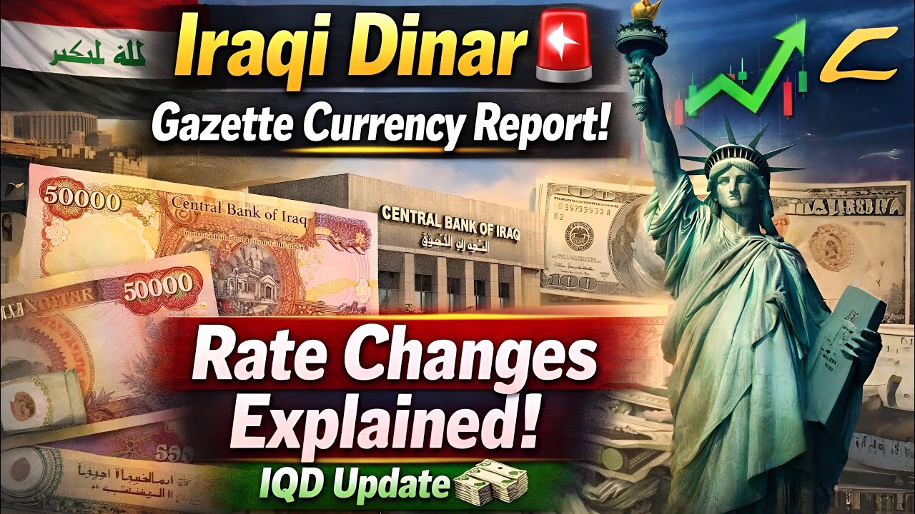Iraqi Dinar 🚨 Gazette Currency Report! Rate Changes Explained | IQD Update 💵 