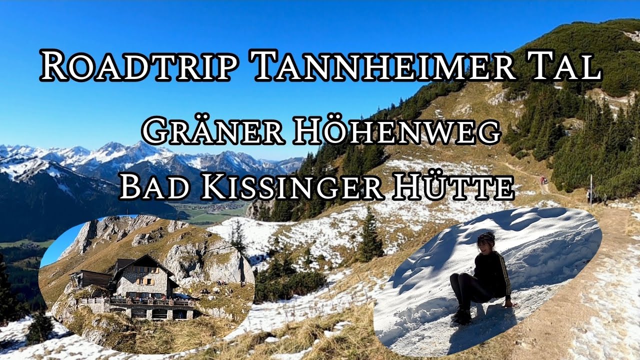 Tannheimer Tal - Gräner Höhenweg zur Bad Kissinger Hütte - Füssener Jöchle - Tirol -Premiumwanderweg