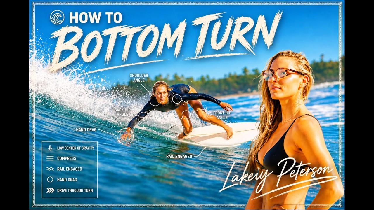 How  to BOTTOM TURN like a PRO (frontside)