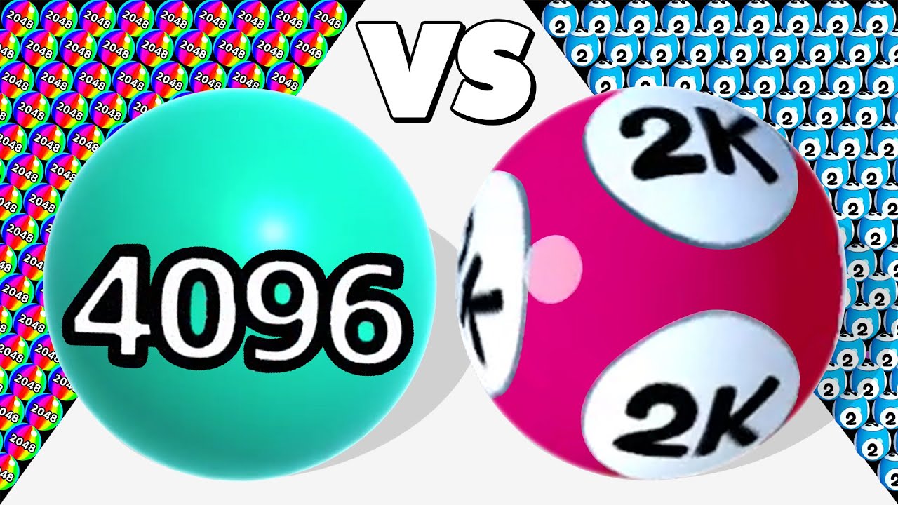 BALL RUN 2048 ❌ ROLLING DOUBLES - Игры 2048, ASMR геймплей!