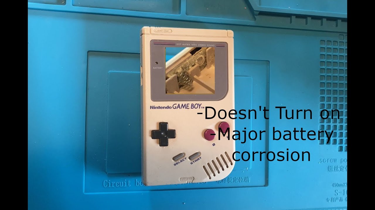 This original (DMG-01) Game Boy has battery CORROSION - lets repair it