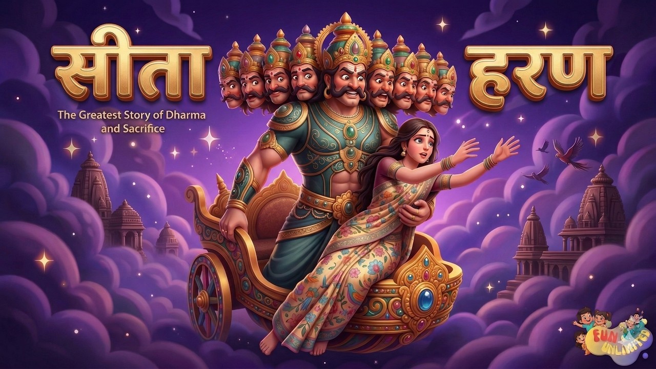 सीता हरण | रामायण की सबसे भावनात्मक कथा | Sita Haran | Kids Animated Mythology Story