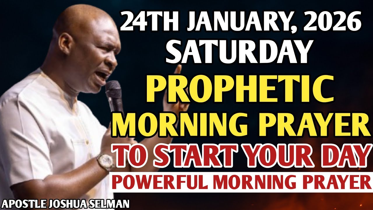 [SATURDAY, 24TH JANUARY, 2026] SPEAK INTO YOUR WEEKEND BEFORE THE ENEMY DOES | APOSTLE JOSHUA SELMAN