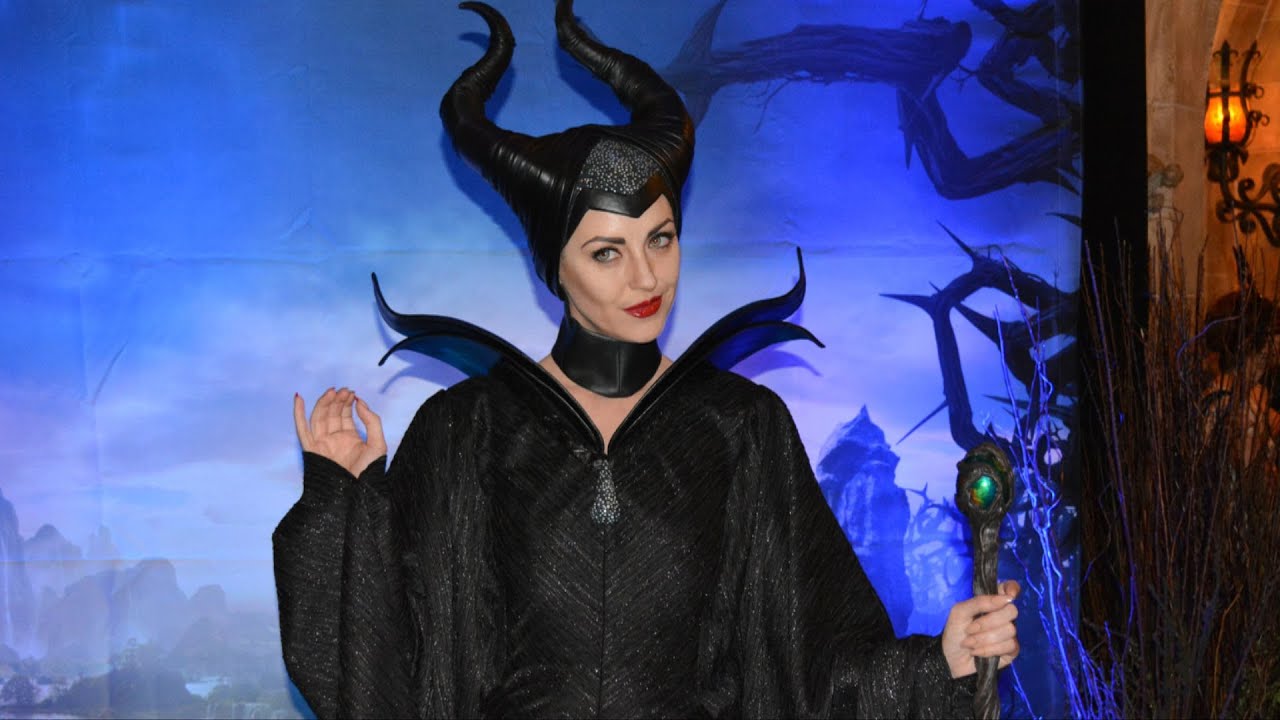 Maleficent from Angelina Jolie Movie Surprise Meet and Greet at Rock Your Disney Side 24 hr Party