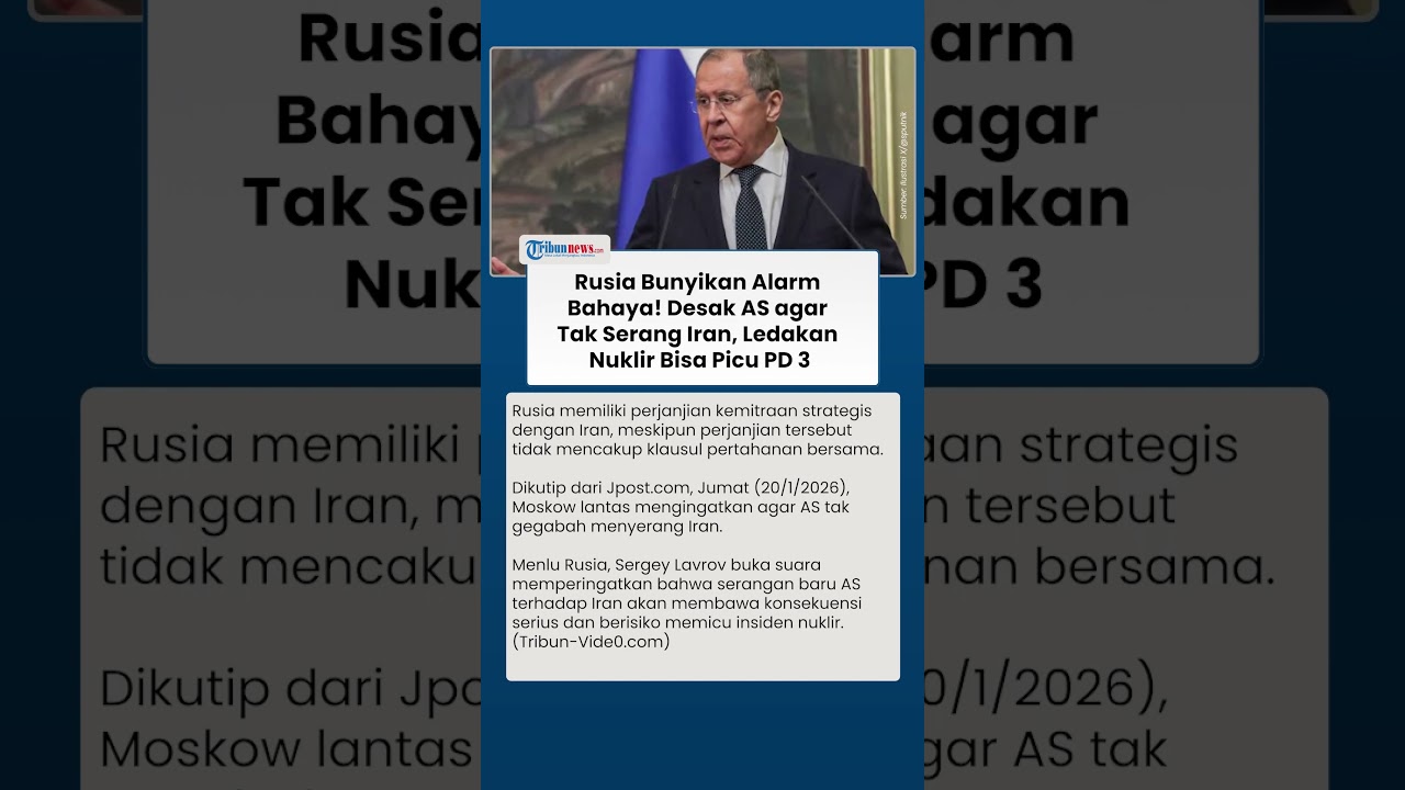Rusia Bunyikan Alarm Bahaya! Desak AS agar Tak Serang Iran, Ledakan Nuklir Bisa Jadi Meletus