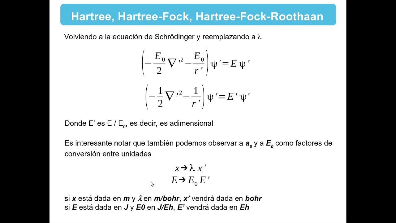 QTyC   Hartree Fock   Clase I