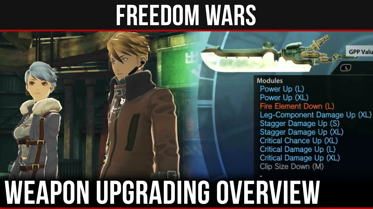 Freedom Wars Weapon Upgrading Overview