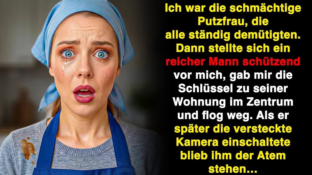 Ich war eine Putzfrau, die alle runtermachten  Eines Tages gab mir ein reicher Mann Schlüssel…