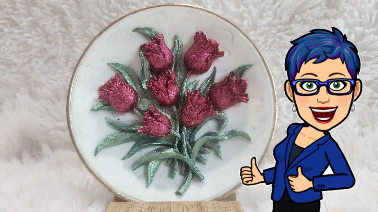 Thank you Into Resin for this AMAZING Tulip Rose Plate Mold. Video #515