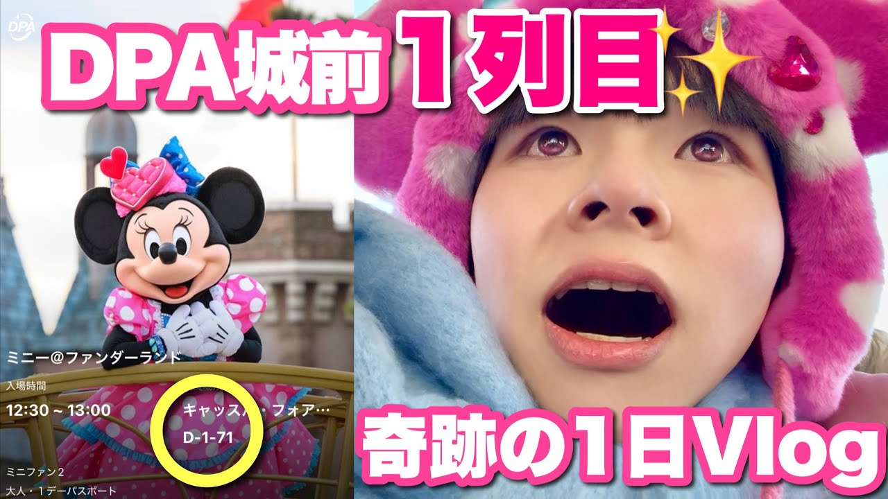 【城前DPA1列目】誕生日ディズニーで奇跡が起きた日｜ミニーのファンダーランドVlog