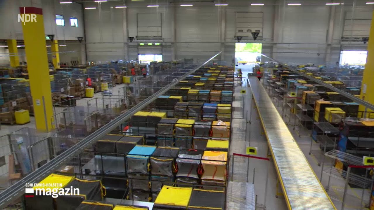 Ein Amazon Verteilzentrum von innen