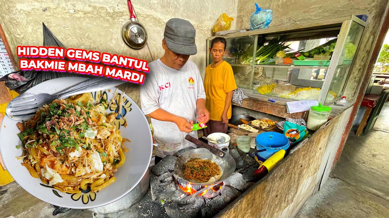 BAKMIE JAWA INI TERSEMBUNYI DI DALAM KEBUN! BUKA DARI PAGI - MALAM, BAKMIE MBAH MARDI #kulinerjogja