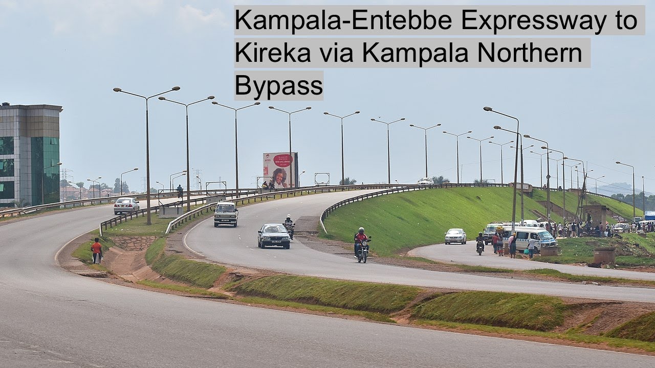Kampala-Entebbe Expressway to Kireka, via Kampala Northern Bypass