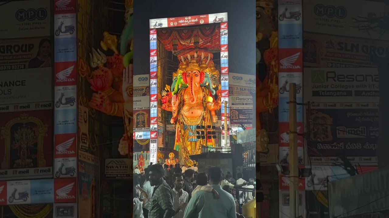 Day - 9 | Khairatabad Ganesh 2026 | Hyderabad | Biggest Ganesh in India | MS Entertainment #Shorts