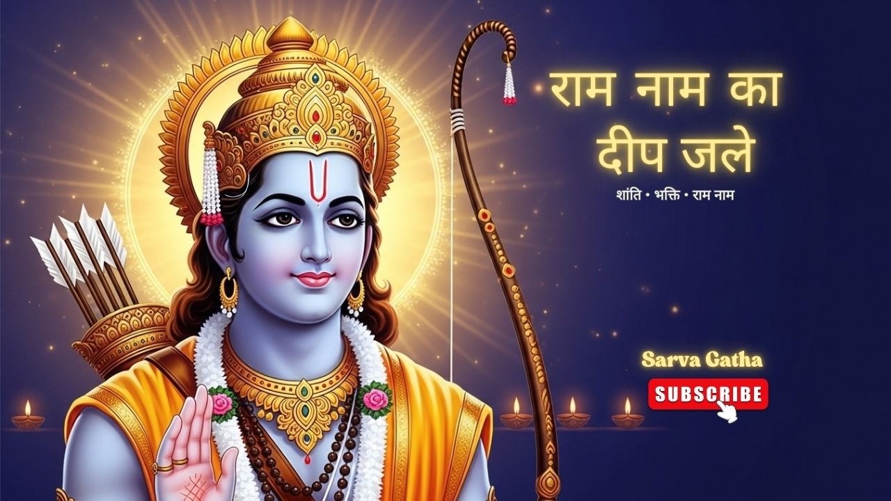 राम नाम का दीप जले 🙏 | Peaceful Ram Bhajan | Feel Calm & Protected | Sarva Gatha