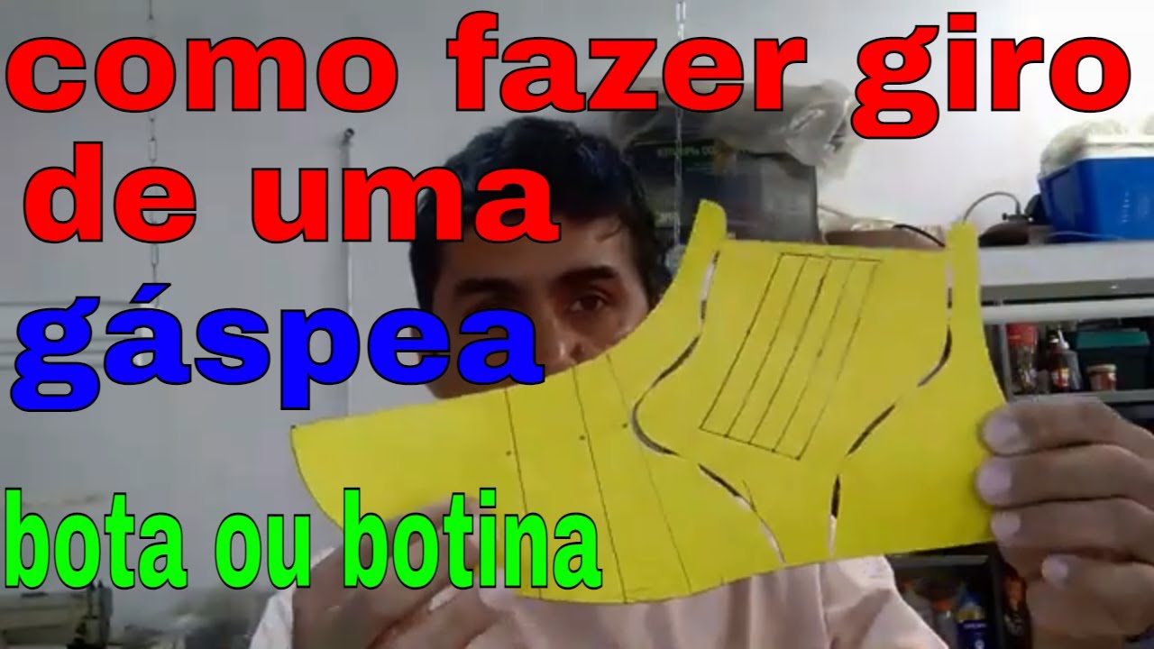 como fazer o giro da gáspea de uma bota