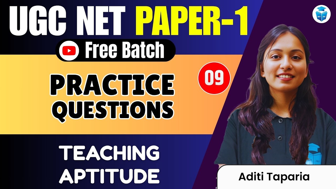 UGC NET Paper 1 | Teaching Aptitude | Practice Questions | UGC NET June 2026 JRFAdda