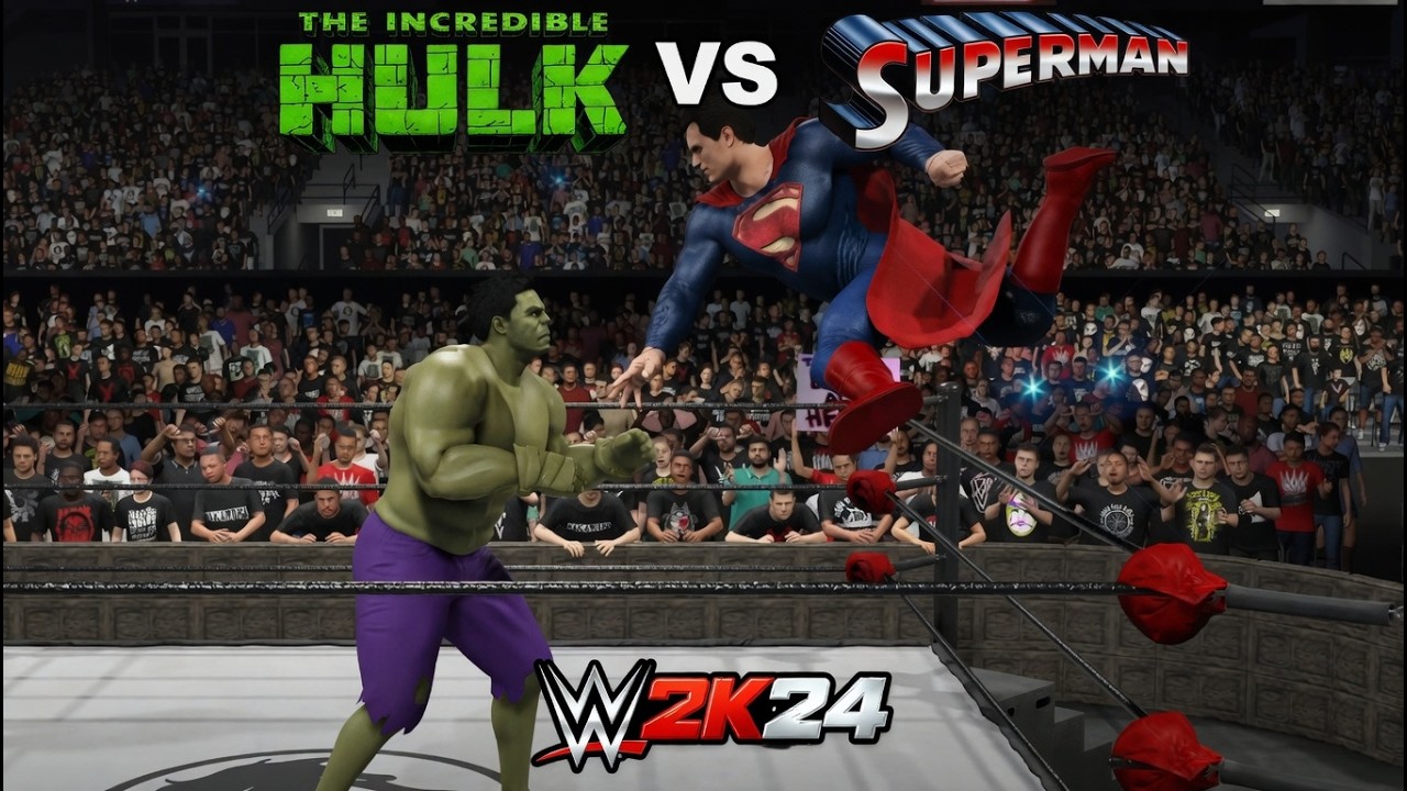 The Incredible Hulk vs Superman [WWE 2K24]