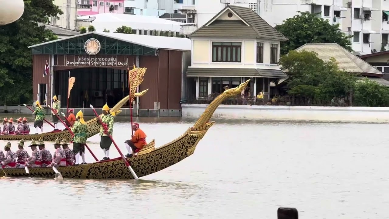 #Thailand 🇹🇭 #Bangkok #ChaoPhrayaRiver The Royal Barge Procession | 2024 27 Oct | full parade video.