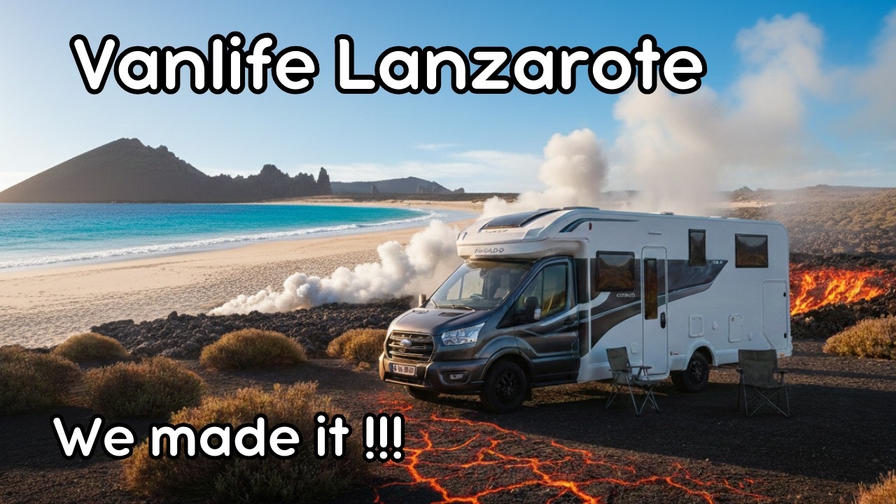 PT 1 - Vanlife Lanzarote , Wild Camping Lanzarote , Stealth Camping Canary Islands , #spain
