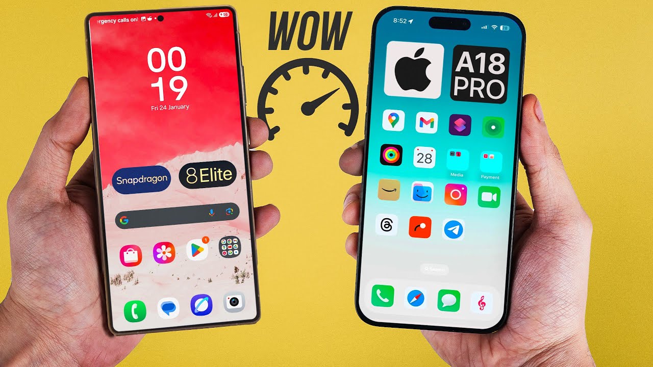 Samsung Galaxy S25 Ultra vs iPhone 16 Pro Max - Speed Test (WOW)