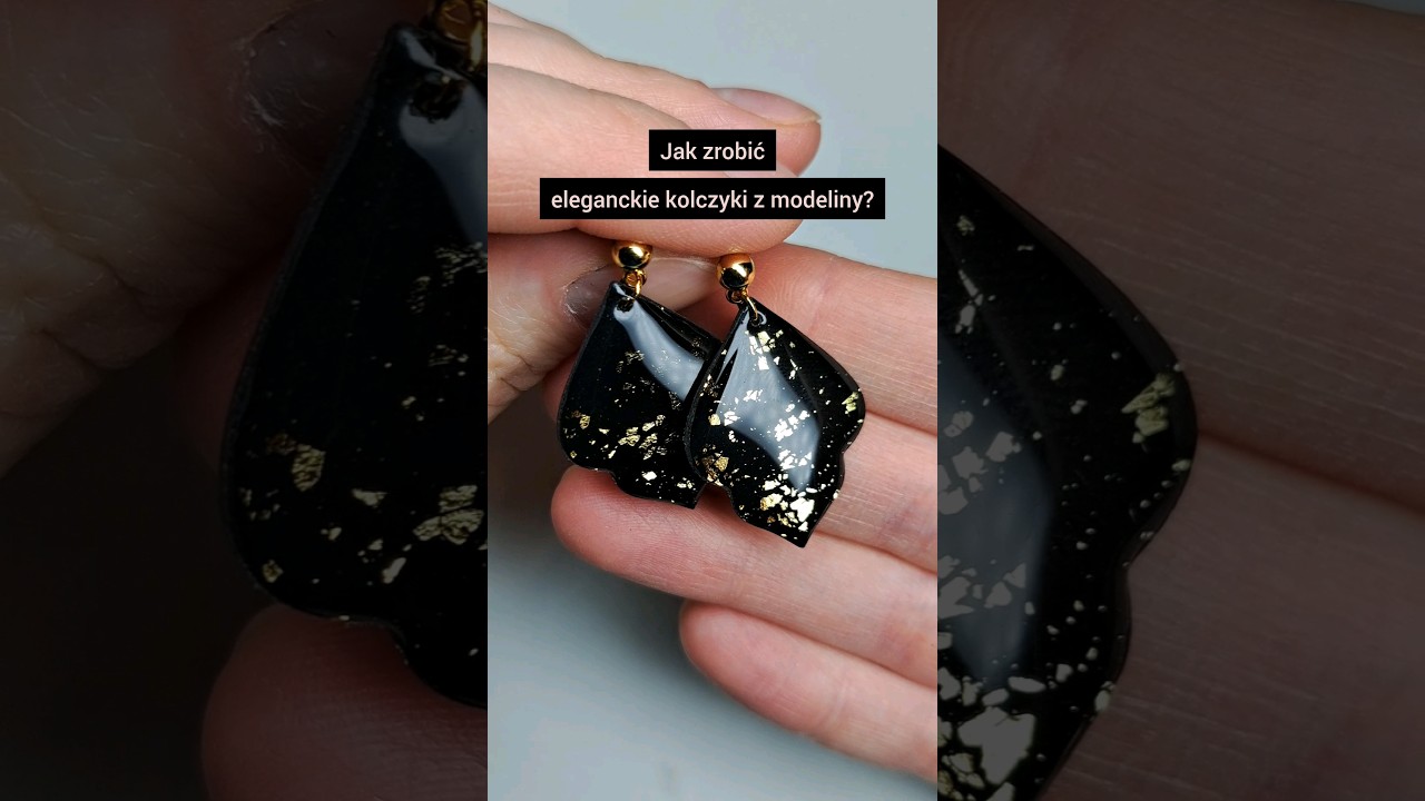 Jak zrobić biżuterię z modeliny? #glina #modelina #polymerclay #kolczyki #rękodzieło #claytutorial