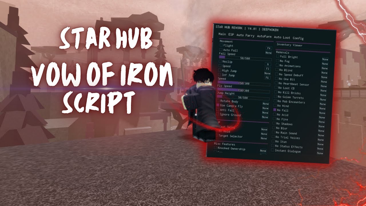 * DEEPWOKEN EXPLOITING * | NEW VOW OF IRON SCRIPT | STAR HUB