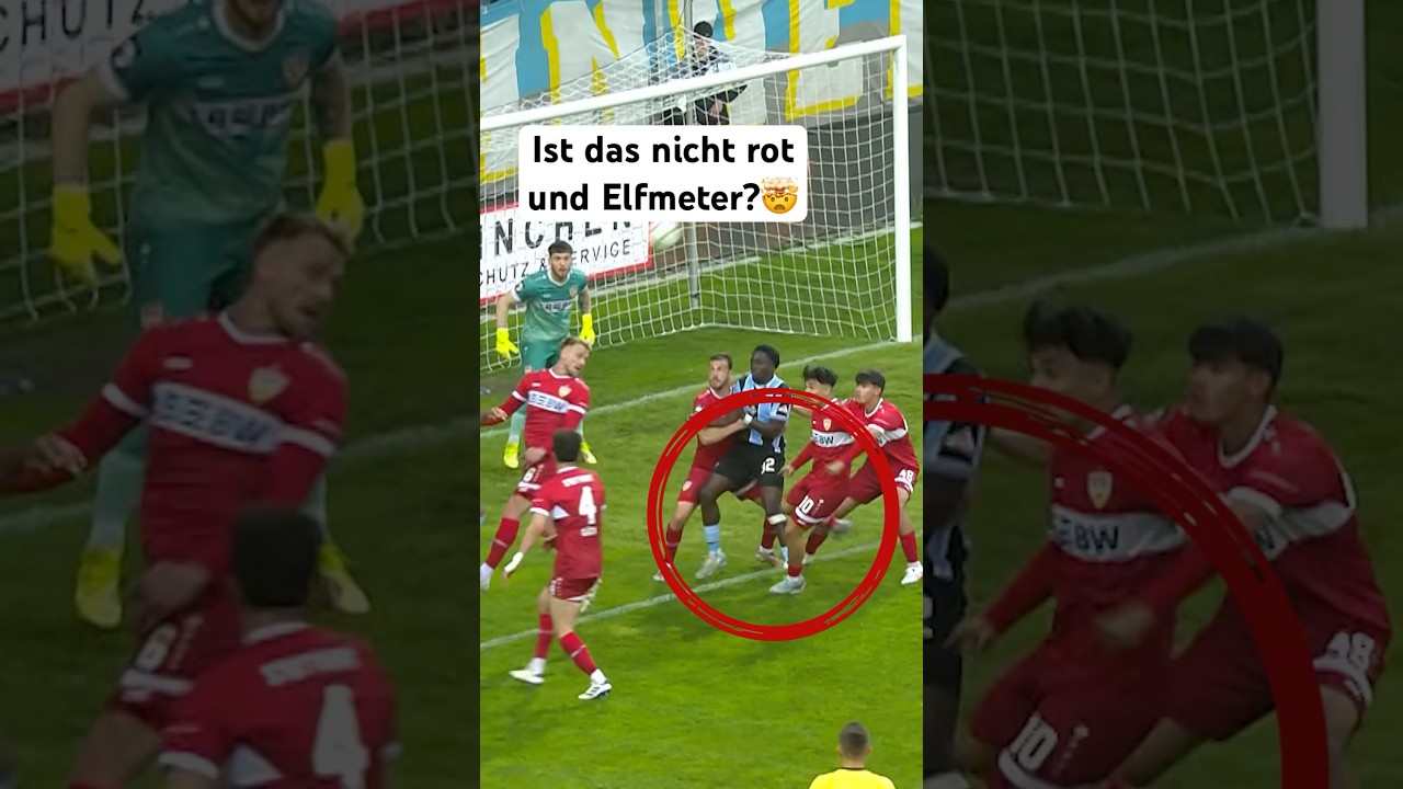 Er flexxt ihn einfach komplett um😅 #fu&szlig;ball #waldhof #vfbstuttgart #vfb #dritteliga