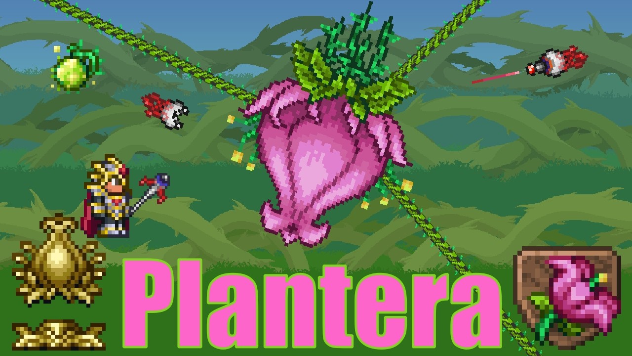Plantera Boss Fight | Master Mode | - Terraria