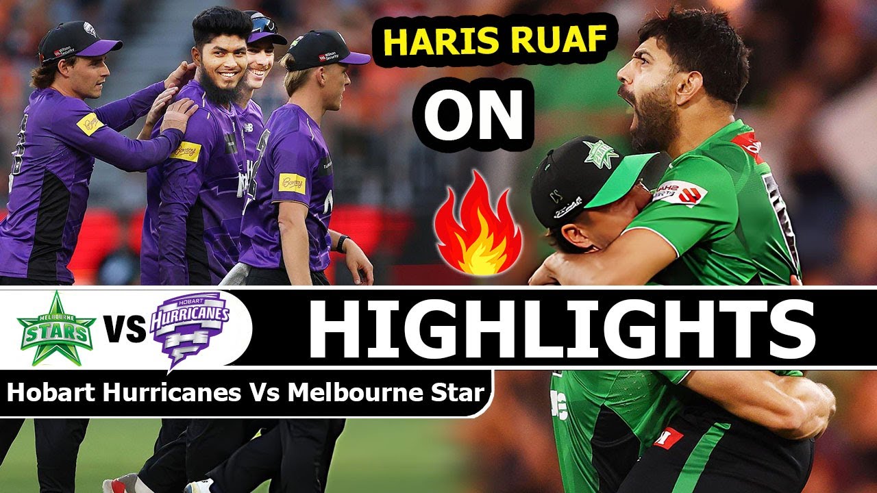 Hobart Hurricanes Vs Melbourne Stars BBL 42th Match Highlights 2026 Sami Final | HH VS MS