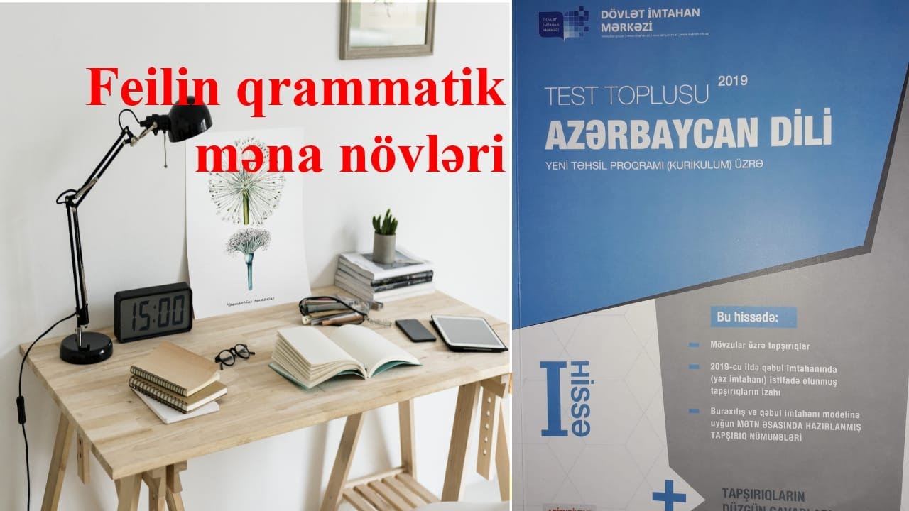 DİM-in test toplusundan feilin qrammatik məna növləri