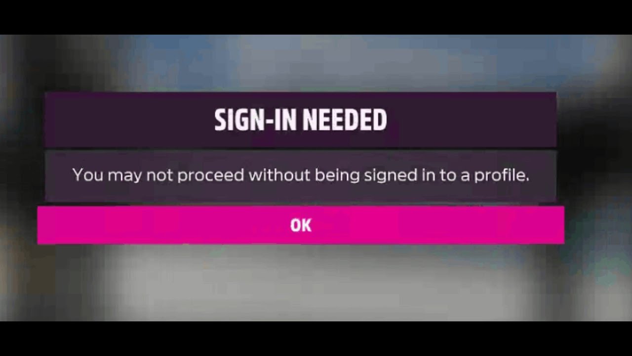 Исправление ошибки Forza Horizon 5. Требуется вход. Вы не сможете продолжить игру, не выполнив вх...
