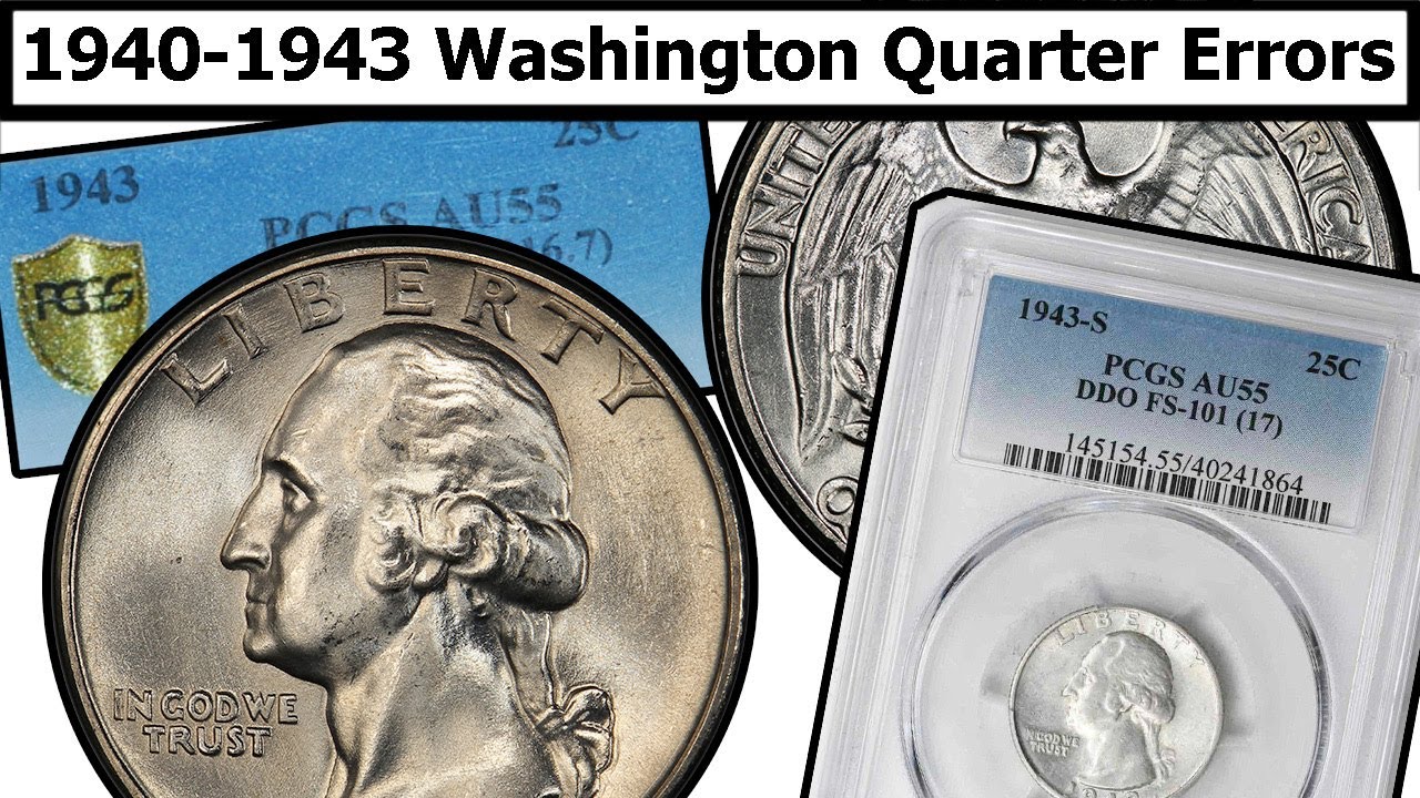 1940-1943 Washington Quarter Errors & Varieties Complete Guide - Values & Clear Explanation