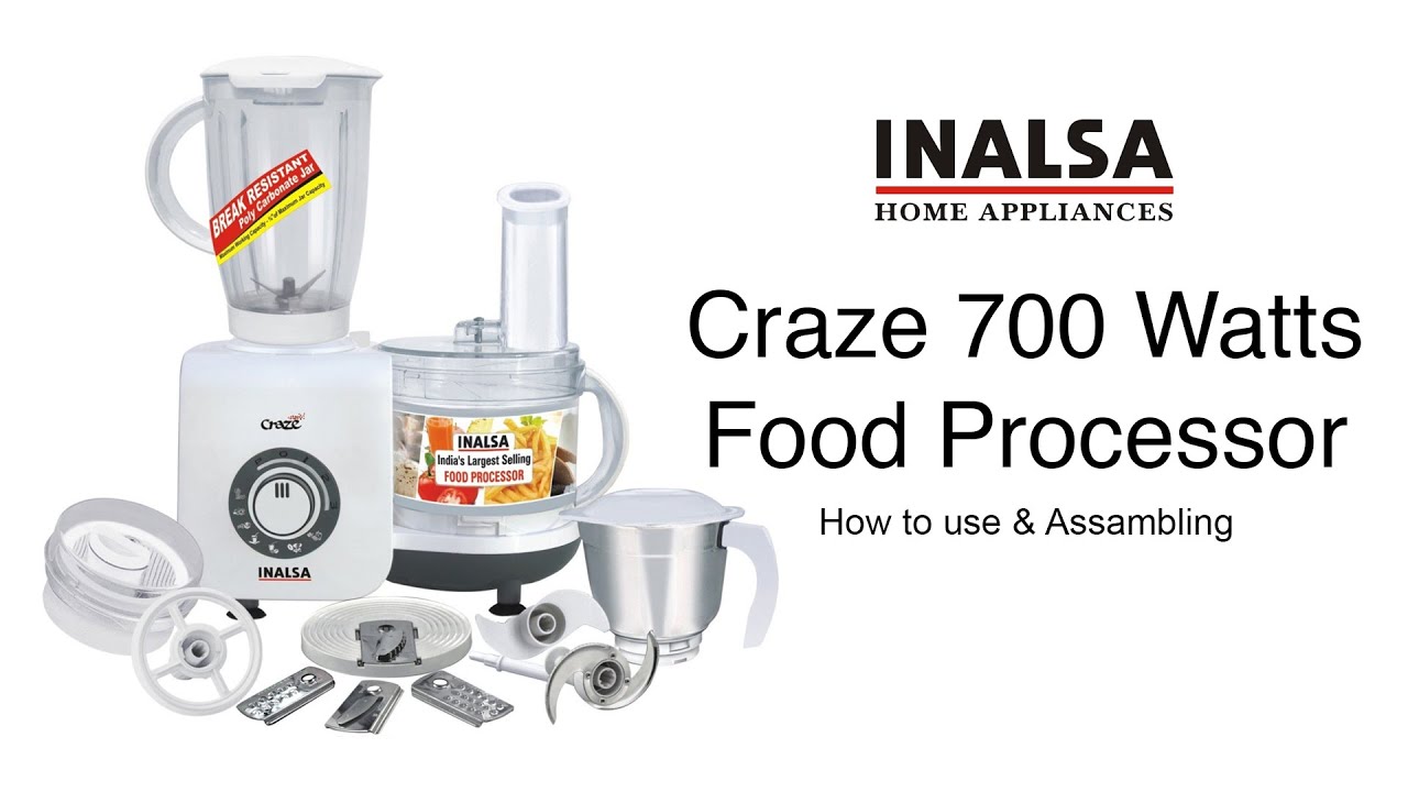 How to use Inalsa Craze Food Processor, best food processor in its class