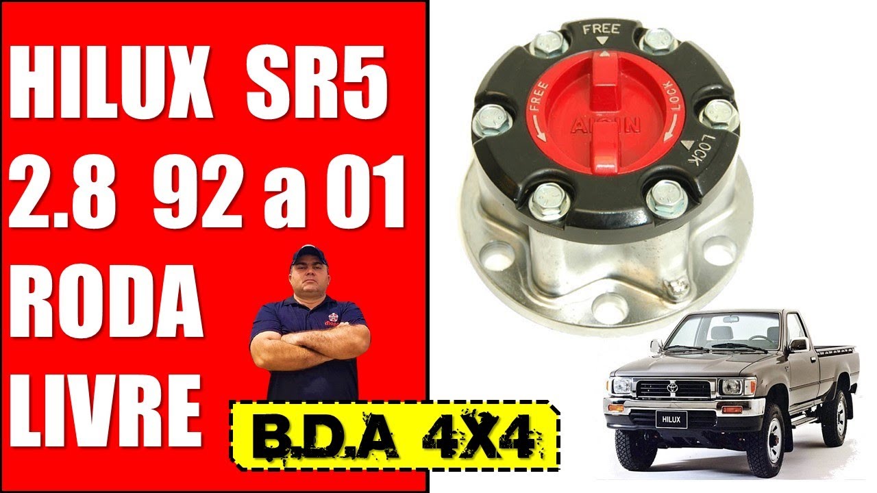 EP. 147 // Desmontagem da RODA LIVRE TRAÇÃO 4X4 Dianteira Toyota Hilux 2.8 SR5 1992 A 2001