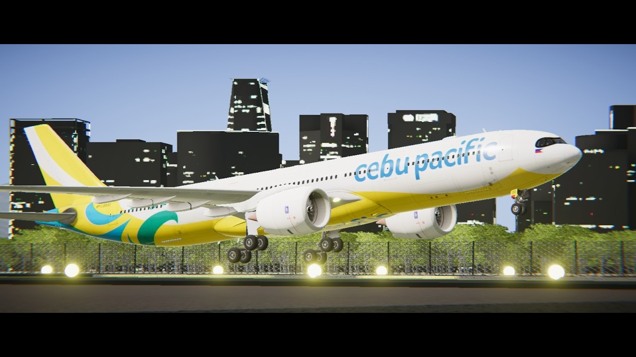 VRChat: Philippine Flight World 3 *NEW AIRPORT* with strong crosswind approach