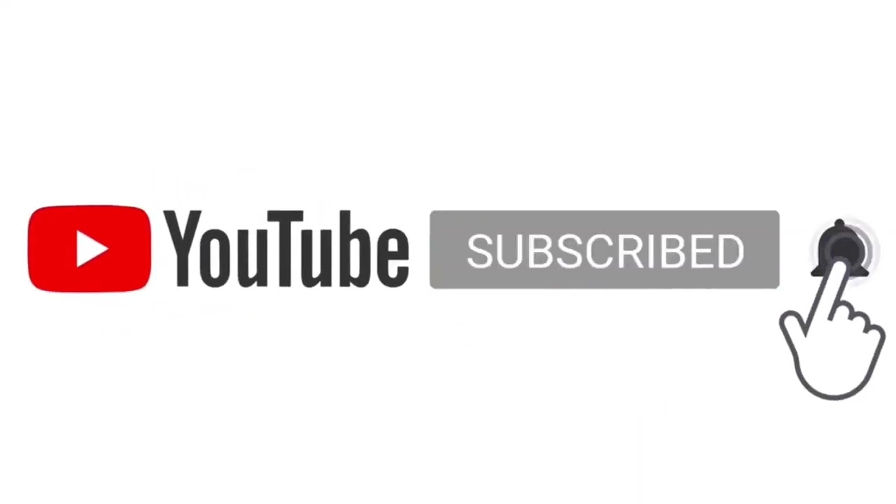 YOUTUBE SUBSCRIBE BUTTON WITH SOUND   WHITE BACKGROUND