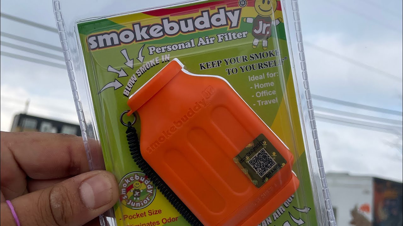THE SMOKE BUDDY JR REVIEW! (PERSONAL AIR FILTER)