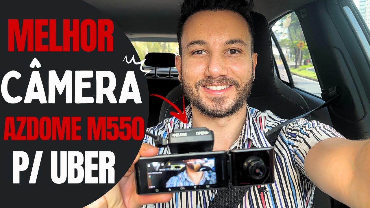 C&acirc;mera Que Uso para Gravar Dentro e Fora do Carro! O Melhor Custo Benef&iacute;cio (AZDOME M550)