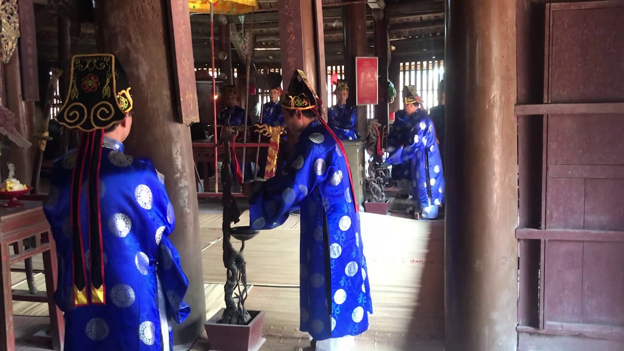 LỄ TẾ ĐÌNH LÀNG - ÔNG CHỦ TẾ NGUYỄN THẾ DÂN tại Đình Làng Phú Mỹ - Tự Lập - Mê Linh - Hà Nội