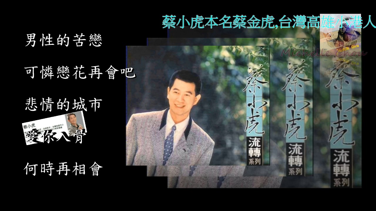 蔡小虎 男性的苦戀/可憐戀花再會吧/悲情的城市/愛你入骨/何時再相會(五首)