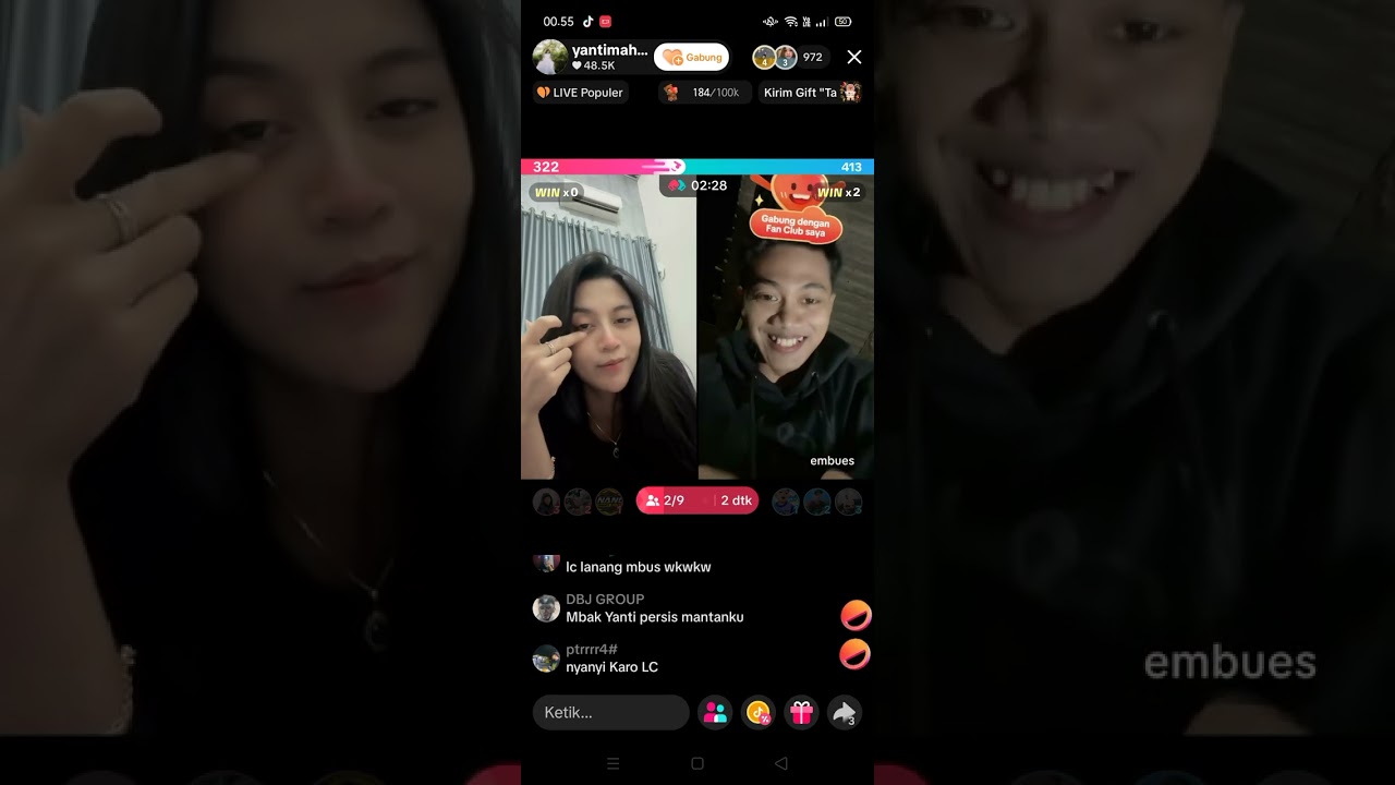 Keseruan Live Terbarunya Mas Wafa Embues Dan Mbak Yanti Mahardika