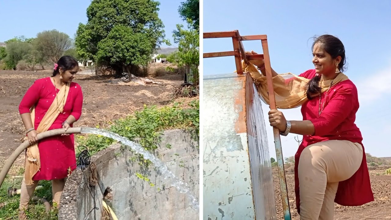 Abhi summer me water problem badti ja rahi hai to khet ko aese bhi water 💦 ki kami puri karte hai 🤩💦