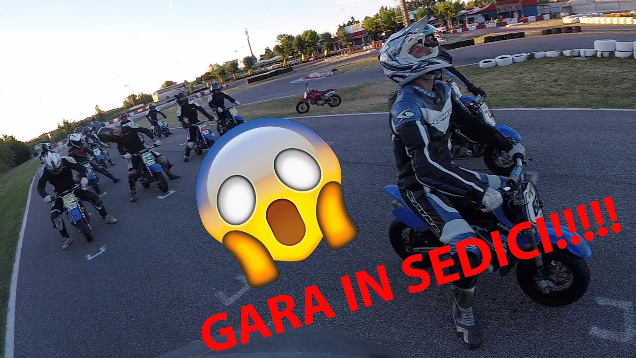 5 Crash Minimotard Polini SanMauro Mare - GoPro hero 5 Telemteria Gps