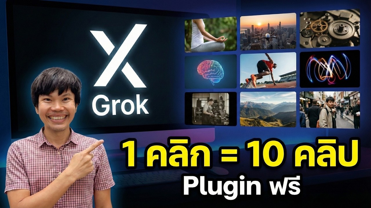 ได้ 10 คลิปในคลิกเดียว สร้างวิดีโอ AI อัตโนมัติด้วย Grok