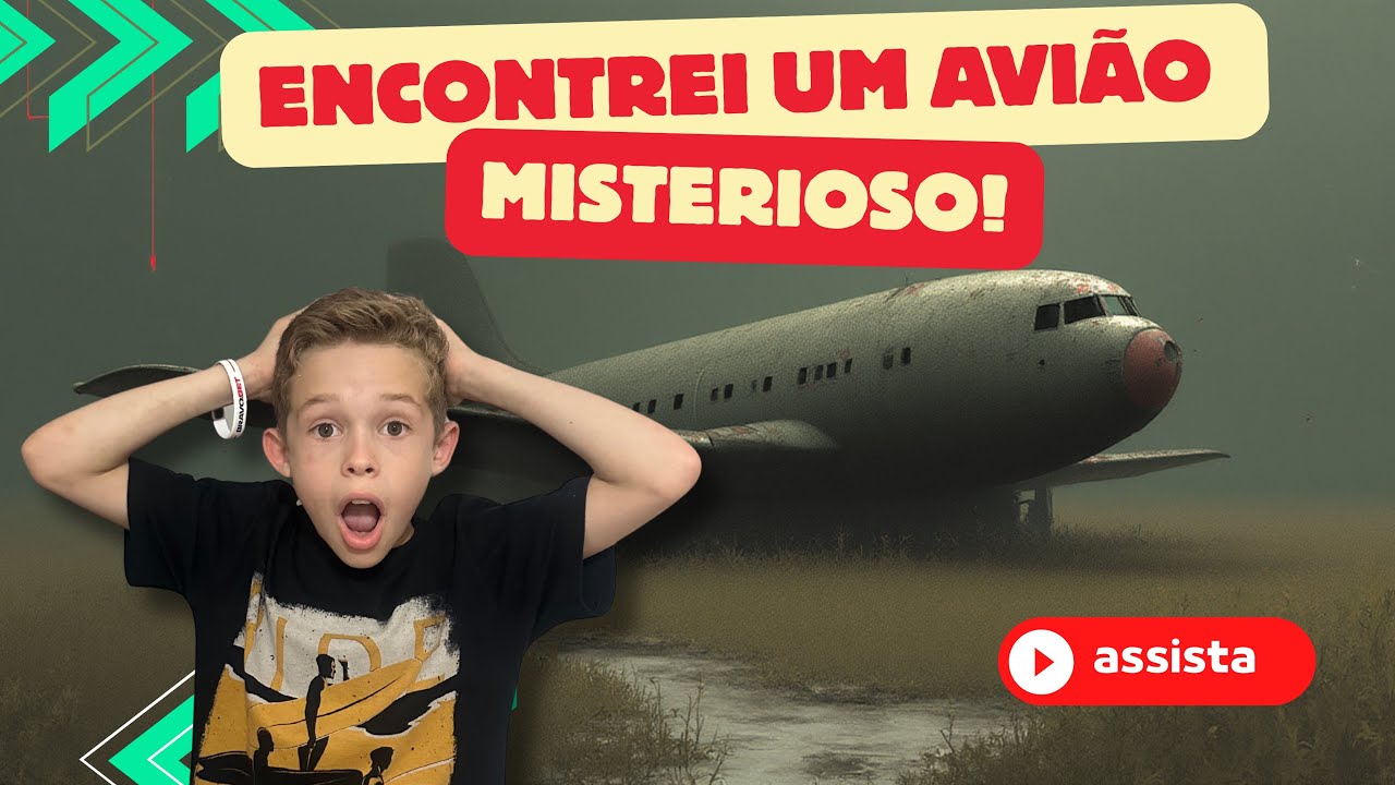 ENCONTREI UM AVIÃO MISTERIOSO ! 
