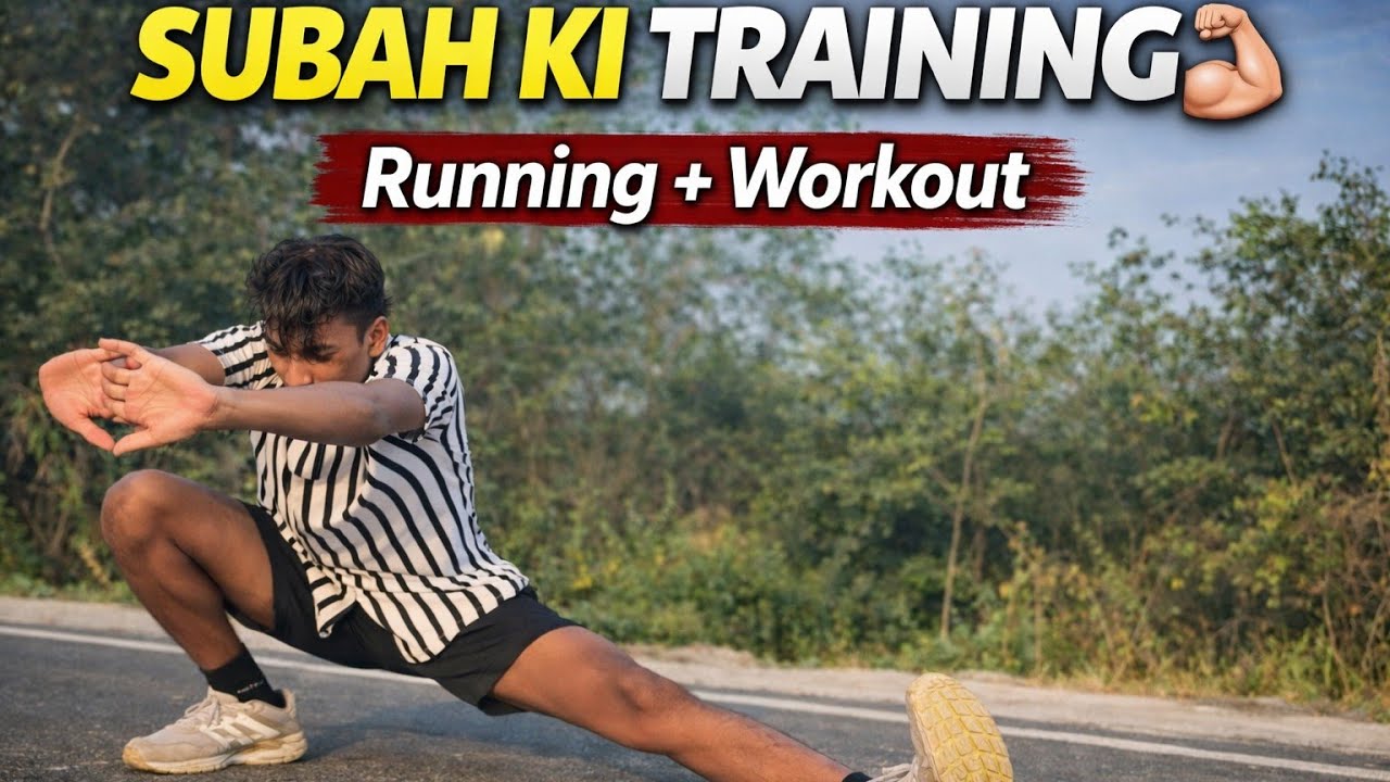 Subah Ki Training 💪 | Running + Workout + Masti With Friends | Real Morning Vlog#aaryanvlogs 
