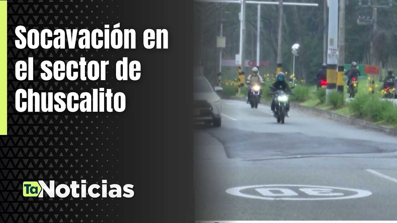 Socavación en el sector de Chuscalito - Teleantioquia Noticias