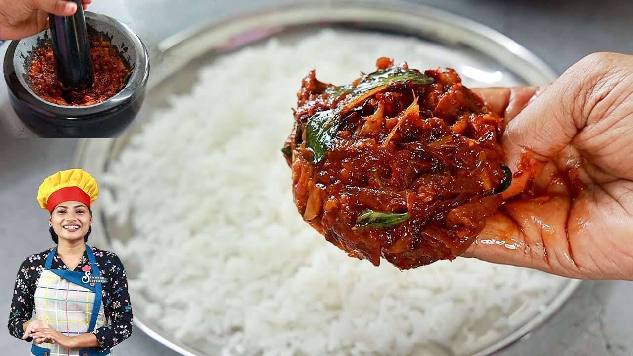 എന്റെ പൊന്നോ! എന്താ രുചി ഉള്ളി മുളക് തിരുമ്മിയത് 😋💯| Rice/ Chappathi Sidedish | Ulli Mulaku Varavu